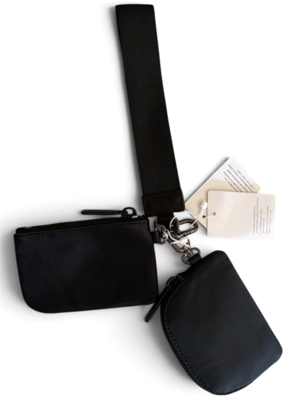 Lululemon Los Angeles Dual Pouch Wristlet One Size Black